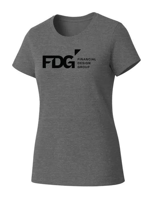 Womens Seriously Soft Grey Frost T-Shirt w/FDG Logo