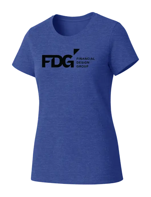Womens Seriously Soft Royal Frost T-Shirt w/FDG Logo