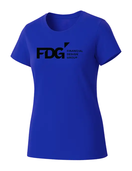 Womens Seriously Soft Royal T-Shirt w/FDG Logo
