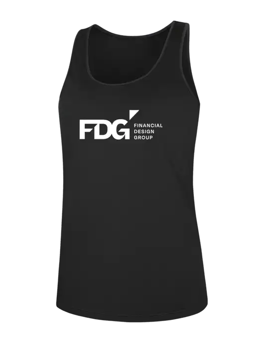Womens Black PosiCharge Competitor Racerback Tank w/FDG Logo