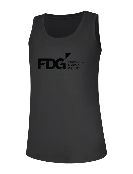 Womens Black Frost Perfect Tri Racerback Tank w/FDG Logo