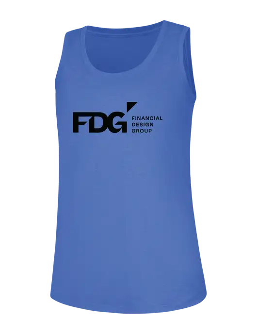 Womens Royal Frost Perfect Tri Racerback Tank w/FDG Logo