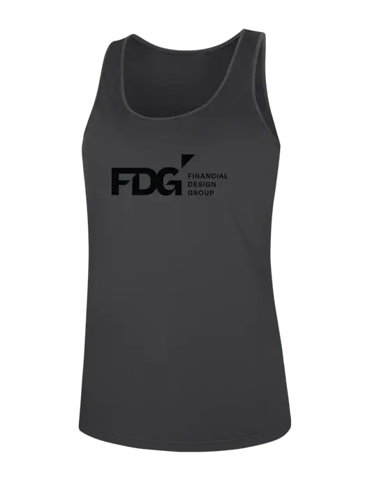 Womens Dark Grey PosiCharge Competitor Racerback Tank w/FDG Logo
