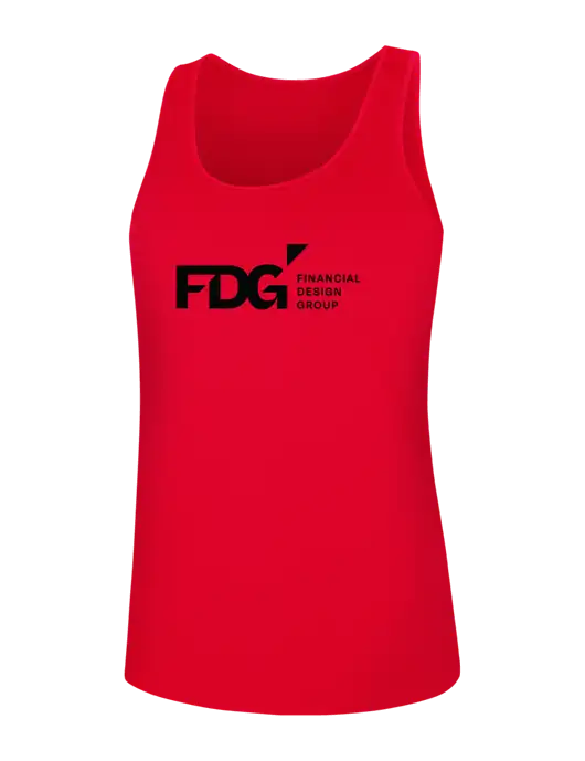 Womens Red PosiCharge Competitor Racerback Tank w/FDG Logo