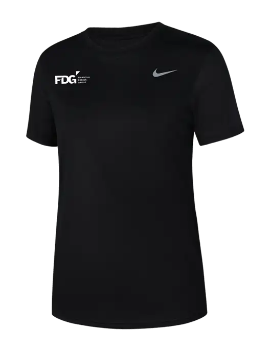 Nike Womens Team rLegend Black T-Shirt w/FDG Logo