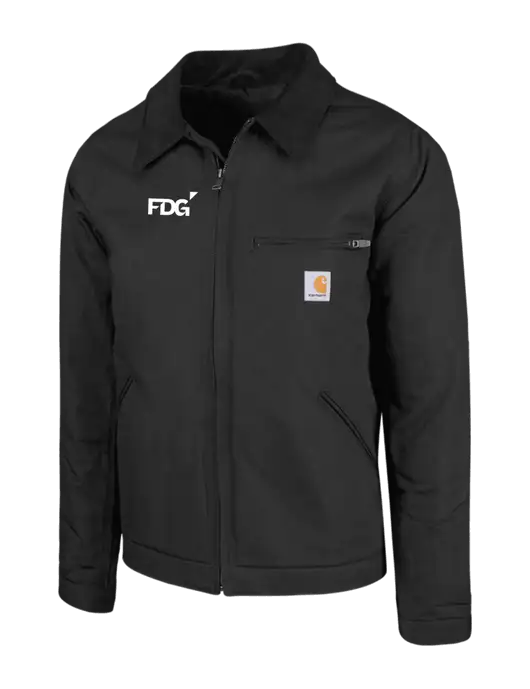 Carhartt Black Duck Detroit Jacket w/FDG Logo
