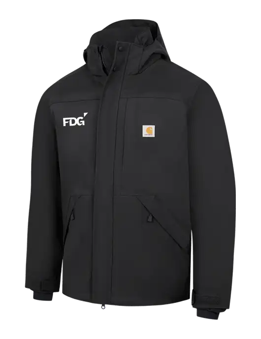 Carhartt Black Storm Defender Shoreline Jacket w/FDG Logo