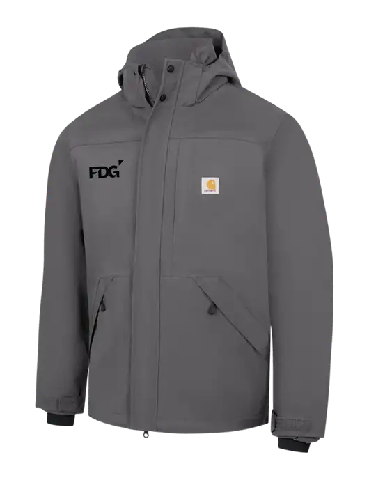 Carhartt Dark Grey Storm Defender Shoreline Jacket w/FDG Logo