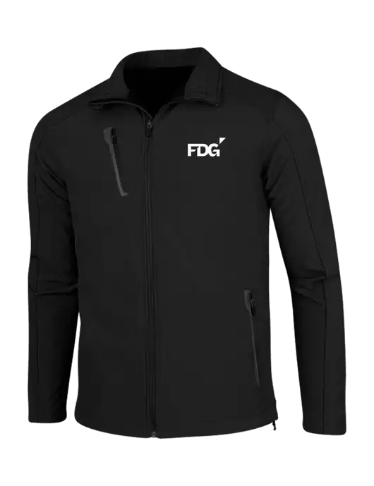 Black Welded Softshell Jacket w/FDG Logo