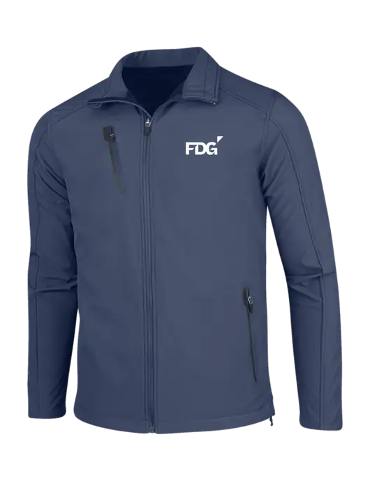 Navy Welded Softshell Jacket w/FDG Logo