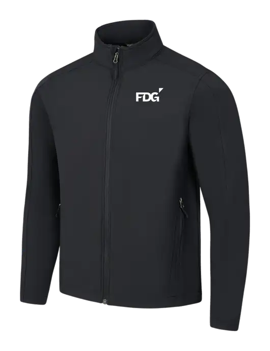 Black Core Soft Shell Jacket w/FDG Logo