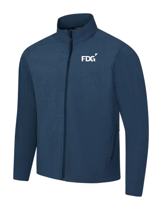 Navy Heather Core Soft Shell Jacket w/FDG Logo