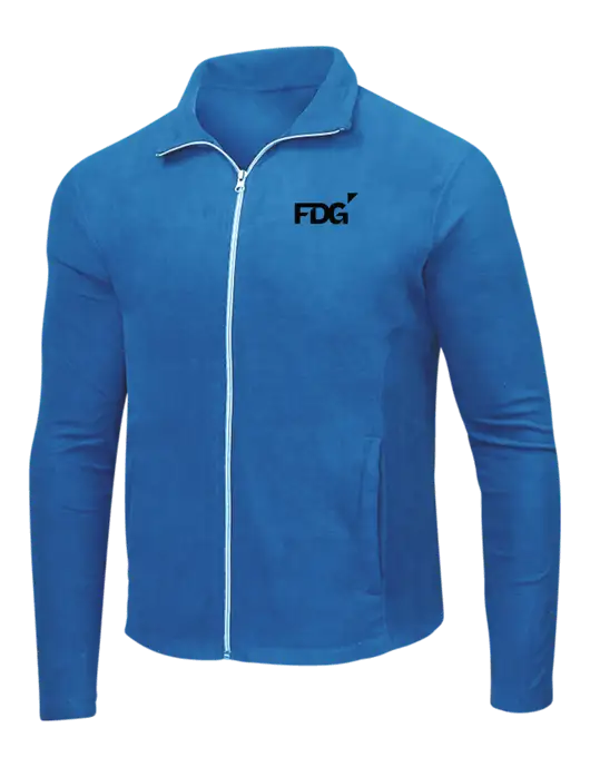 Light Royal Microfleece Jacket w/FDG Logo
