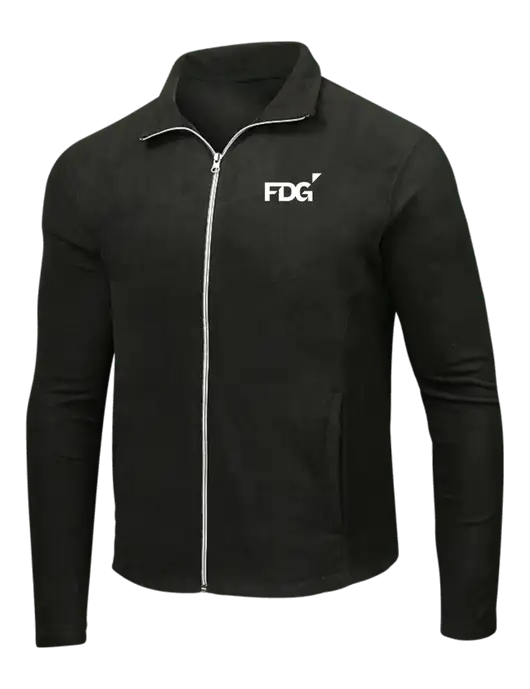 Black Microfleece Jacket w/FDG Logo