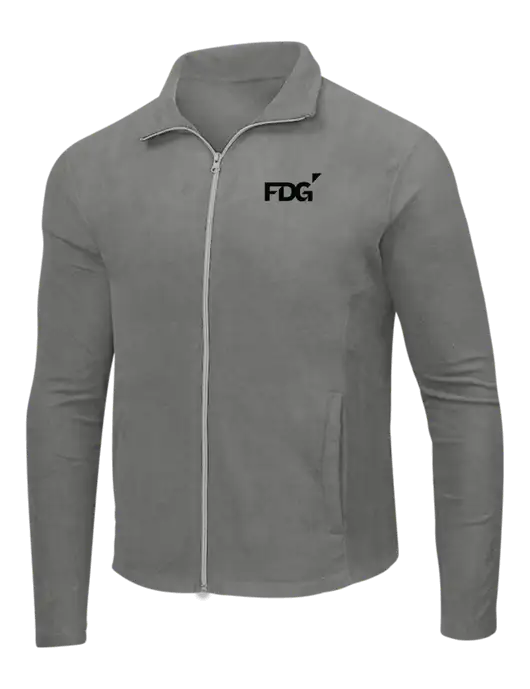 Medium Grey Microfleece Jacket w/FDG Logo