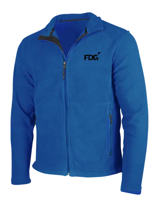 Dark Royal Fleece Jacket w/FDG Logo