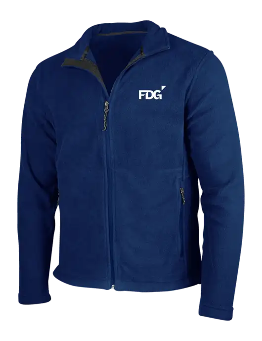 Navy Fleece Jacket w/FDG Logo