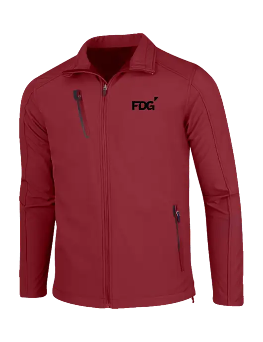 Dark Cardinal Welded Softshell Jacket w/FDG Logo