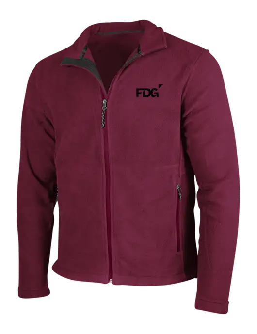 Maroon Fleece Jacket w/FDG Logo