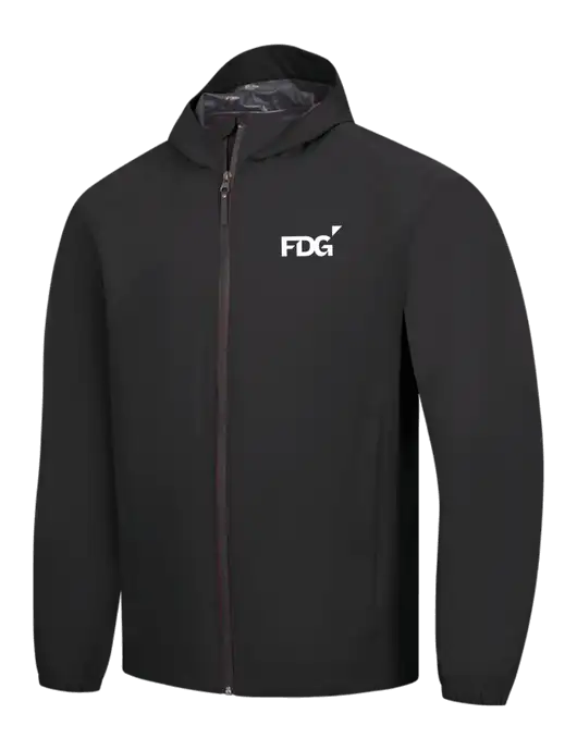 Black Essential Rain Jacket w/FDG Logo