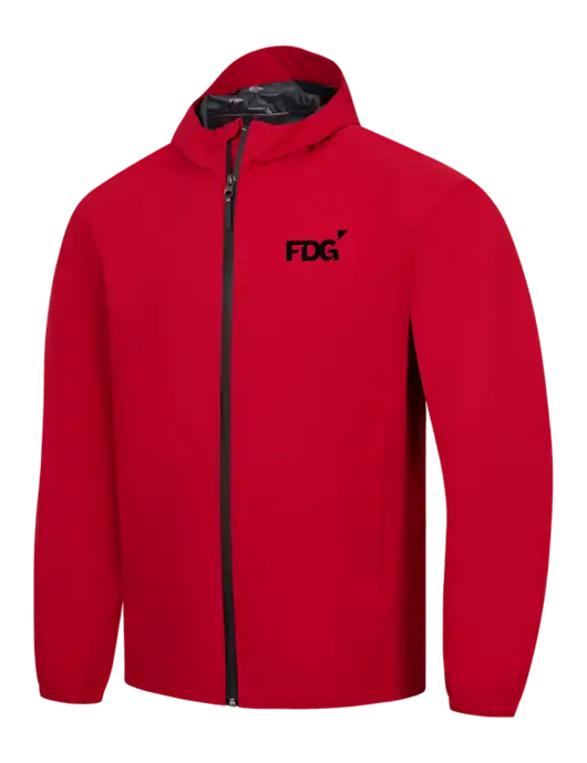 Red Essential Rain Jacket w/FDG Logo