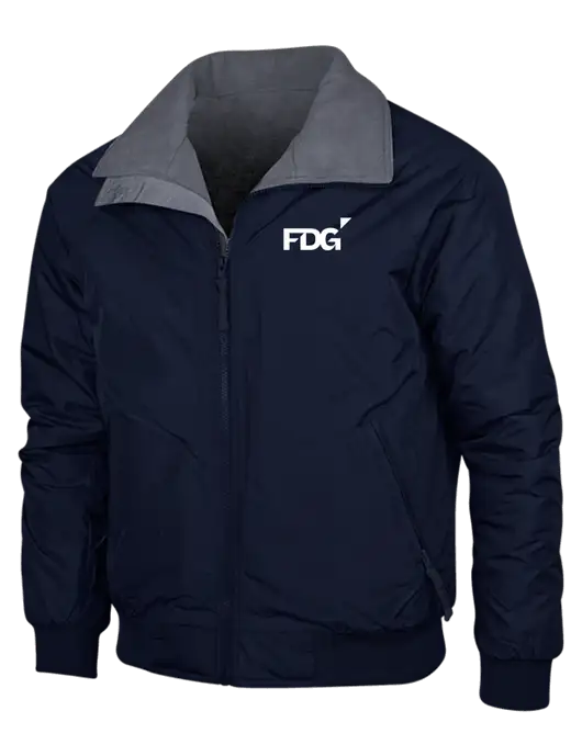 Navy/Heather Grey Classic Challenger Jacket w/FDG Logo