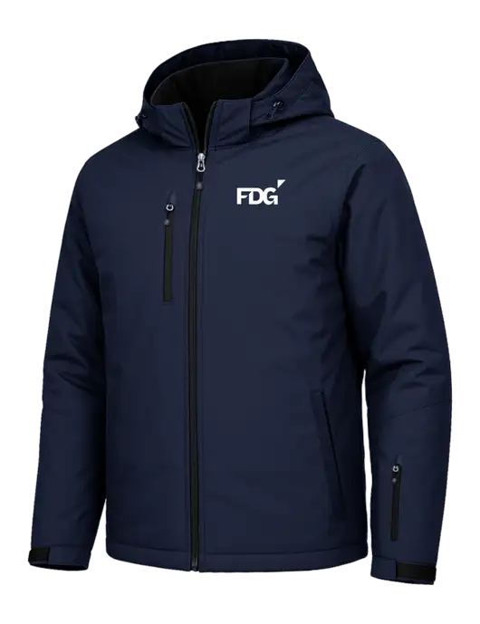 Cold Weather Vortex Light Navy/ Dark Navy Waterproof 3-in-1 Jacket with Detachable Hood w/FDG Logo