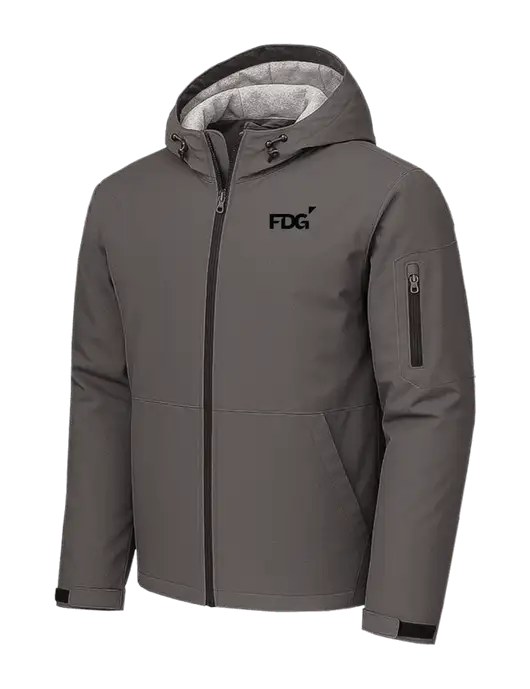 Waterproof Insulated Dark Grey Jacket w/FDG Logo