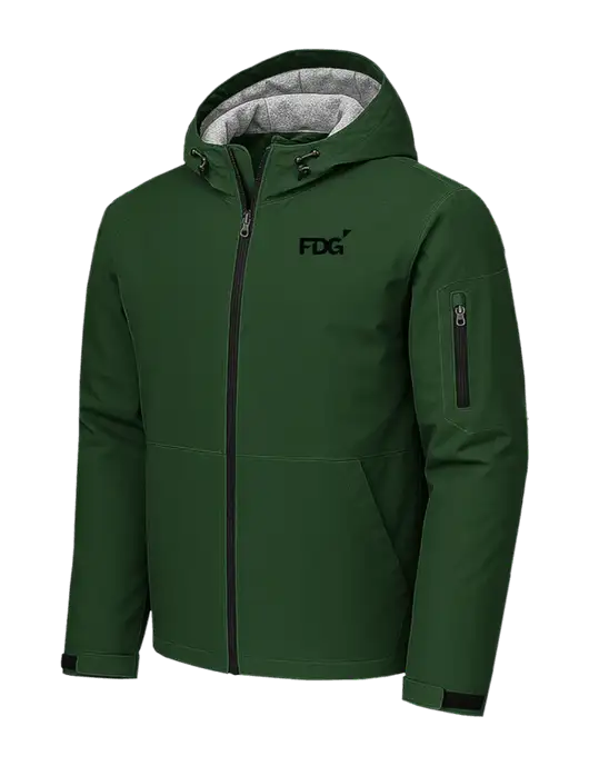 Waterproof Insulated Dark Green Jacket w/FDG Logo
