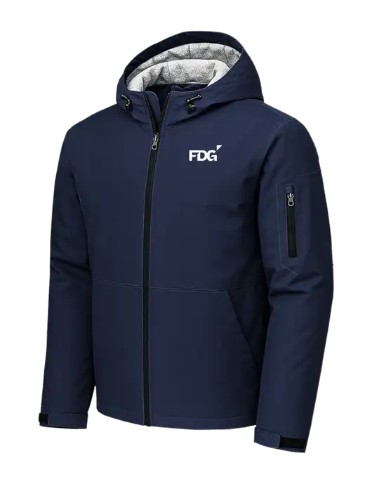 Waterproof Insulated Dark Navy Jacket w/FDG Logo