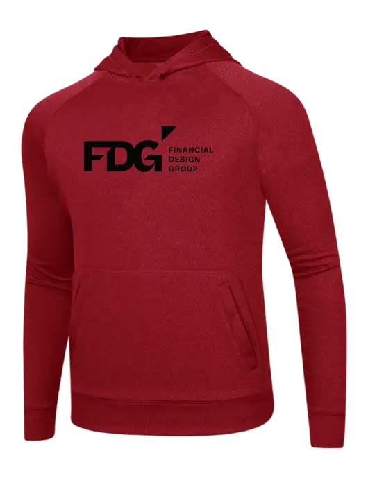 Tech True Red Fleece Hooded Sweatshirt w/FDG Logo