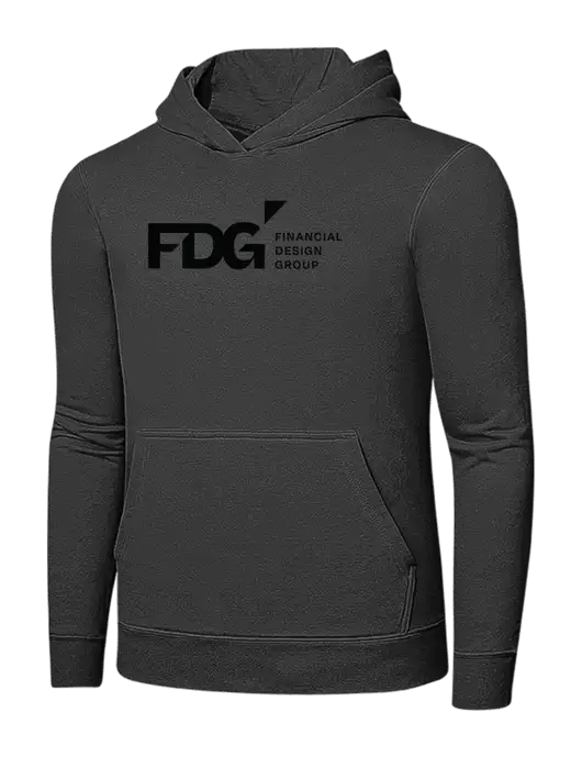 Charcoal 7.8 oz Ring Spun Hooded Sweatshirt w/FDG Logo
