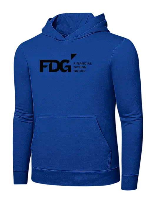 True Royal 7.8 oz Ring Spun Hooded Sweatshirt w/FDG Logo