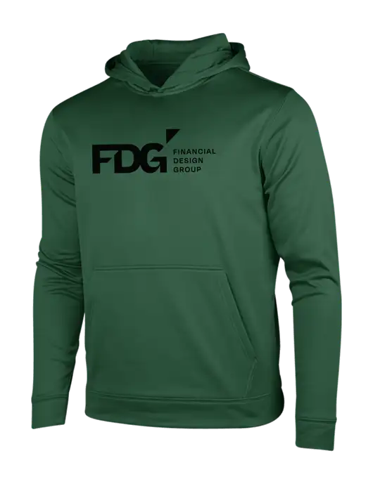Forest Green Sport-Wick Fleece Hooded Pullover w/FDG Logo