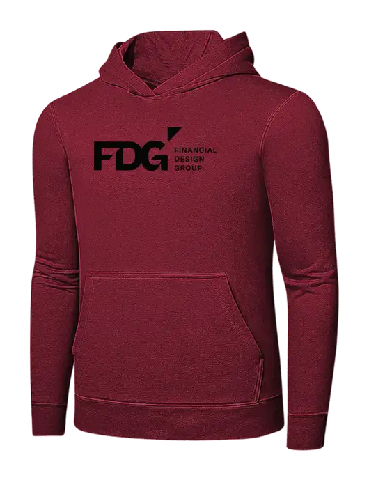 Dark Cardinal 7.8 oz Pullover Hooded Sweatshirt w/FDG Logo