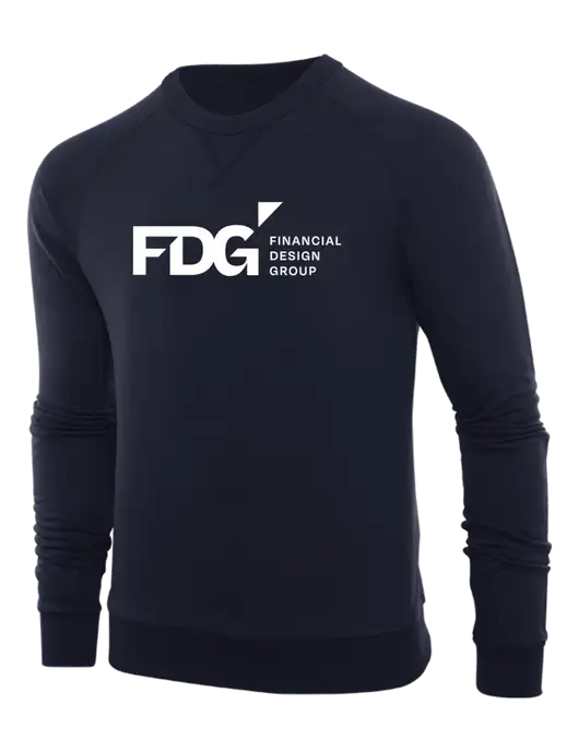 Allmade Dark Navy Organic French Terry Crewneck Sweatshirt w/FDG Logo