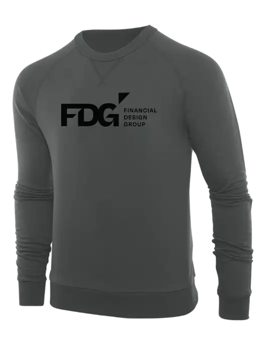 Allmade Charcoal Grey Organic French Terry Crewneck Sweatshirt w/FDG Logo