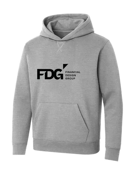 Allmade Granite Grey Heather Organic French Terry Pullover Hoodie w/FDG Logo