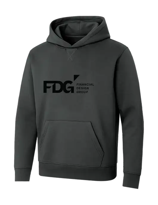 Allmade Charcoal Grey Organic French Terry Pullover Hoodie w/FDG Logo