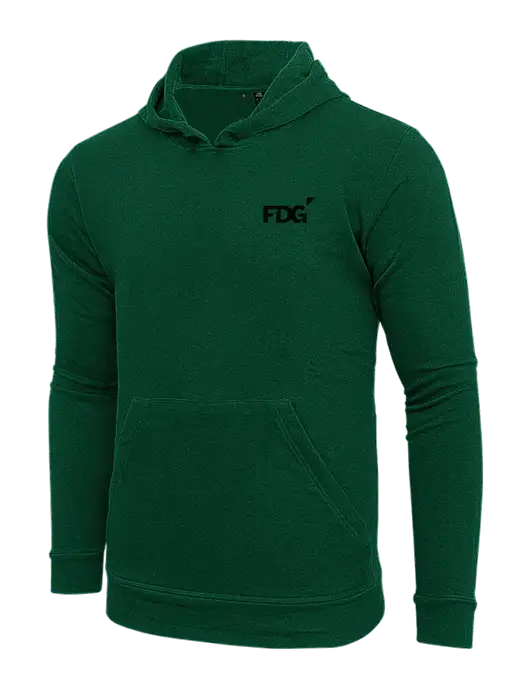 Adidas Dark Green Fleece Hooded Sweatshirt w/FDG Logo