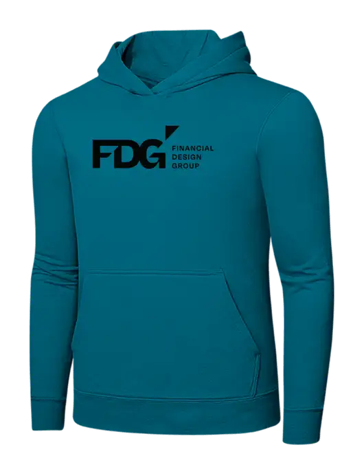 Dark Teal 7.8 oz Ring Spun Hooded Sweatshirt w/FDG Logo