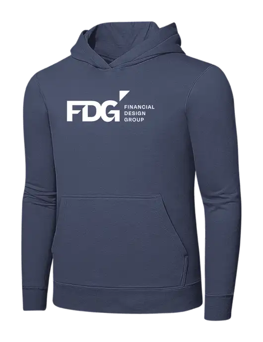 Steel Blue 7.8. oz Ring Spun Hooded Sweatshirt w/FDG Logo