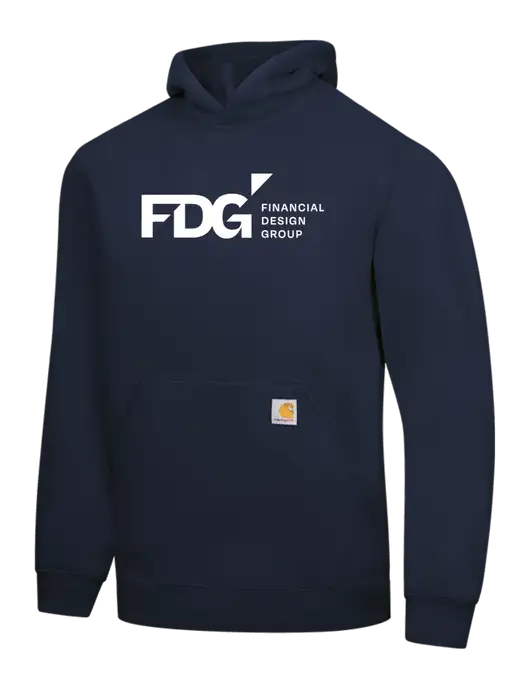 Carhartt Navy Midweight Hooded Sweatshirt w/FDG Logo