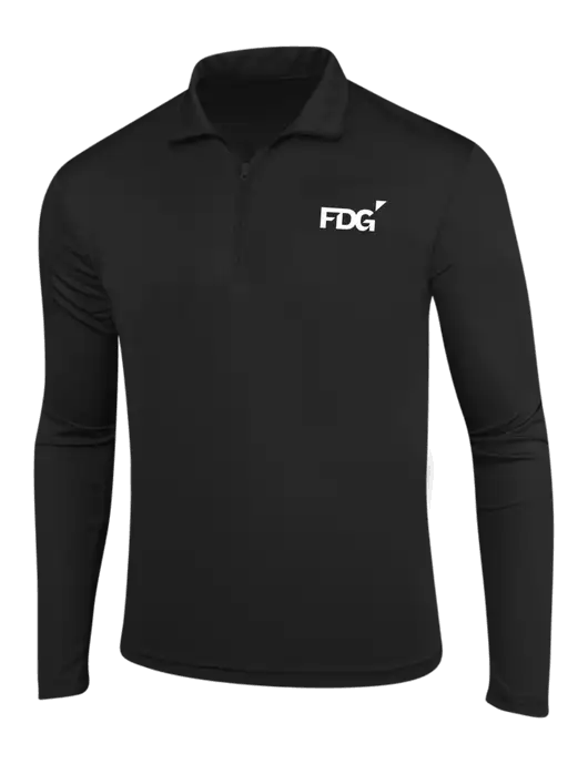 Black PosiCharge Competitor 1/4 Zip Pullover w/FDG Logo