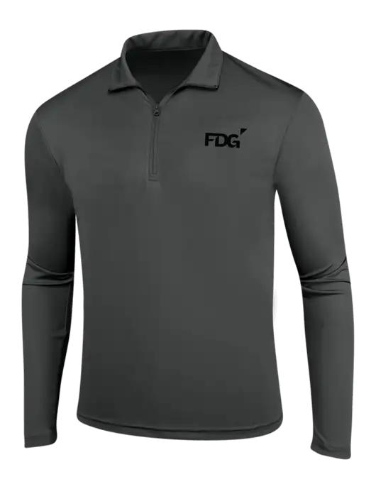 Dark Grey PosiCharge Competitor 1/4 Zip Pullover w/FDG Logo