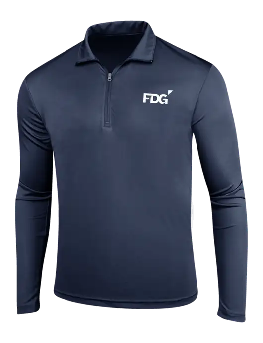 Navy PosiCharge Competitor 1/4 Zip Pullover w/FDG Logo