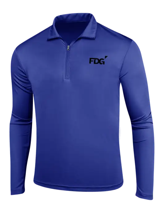 Dark Royal PosiCharge Competitor 1/4 Zip Pullover w/FDG Logo