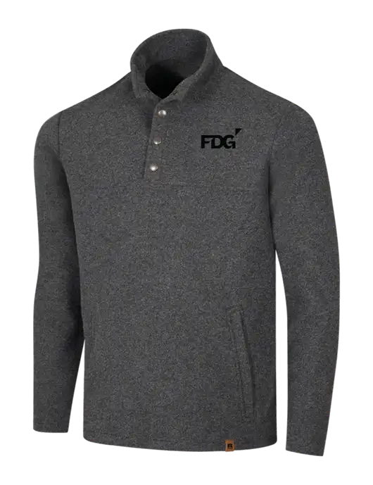 Russell Outdoors Dark Grey Heather Basin Snap Pullover w/FDG Logo