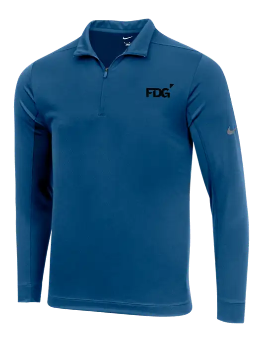 NIKE Dark Royal Dry 1/2 Zip Cover-Up w/FDG Logo