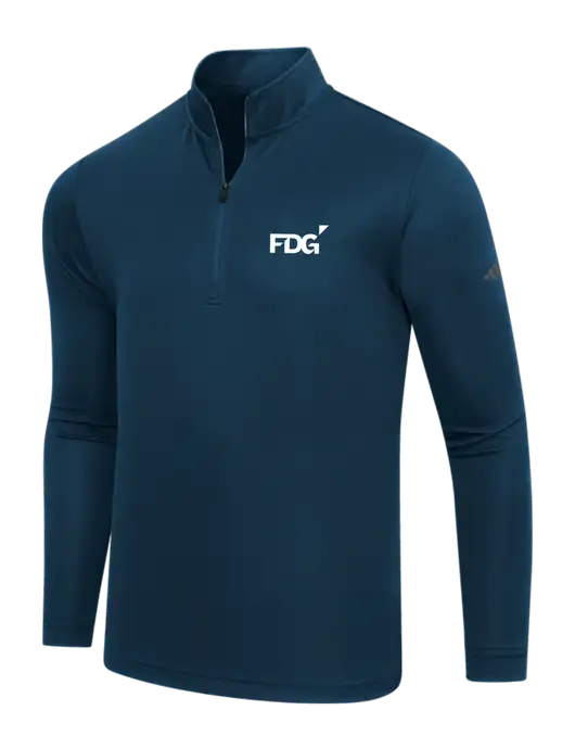 Adidas Navy Lightweight Quarter Zip Pullover w/FDG Logo
